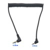 Seadream Coiled 2.5mm to 3.5mm Aux Cable 2Pack 90 Degree