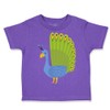 Toddler T-Shirt Zoo Peacock Spread Tail Zoo Funny Cotton Colorful