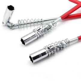 Plug Wrench, Universal Type, Bike Tool, Spring Included, Flexible Plug Wrench (0.6 inches (14 mm)