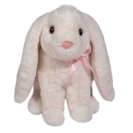 Douglas Plush Frannie Sitting White Bunny Stuffed Animal