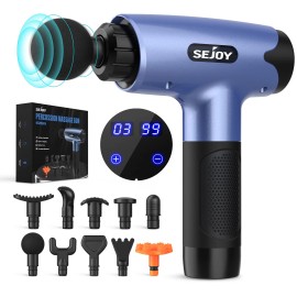 SEJOY Massage Gun Touch Electric Massager Tissue Muscle Vibrating Relaxing Body Leg