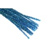 Set of 25 Metallic Tinsel Pipe Cleaners for Kids Crafts,