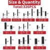 AIMUNOK 326PCS Roll Pin Set - 24 Sizes Spring Dowel