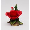 Cosmos Gifts Fine Porcelain Red Rose Flower Figurine, 5-3/4" L