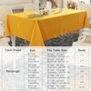 smiry Rectangle Table Cloth, Waterproof Anti-Scratch Polyester Tablecloth, Decorative Washable