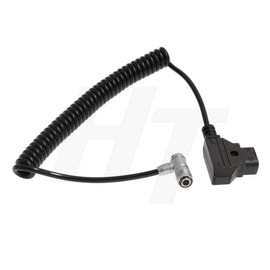 HangTon BM5 BM7 HH7 HS7T Monitor D-Tap Aviation 4 Pin Power Cable for PortKeys, Coiled Right Angle 4P (elbow)