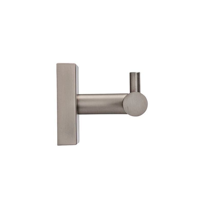 Chiswick Flexi Fix Double Wall Mounted Coat Hook, Brushed Nickel