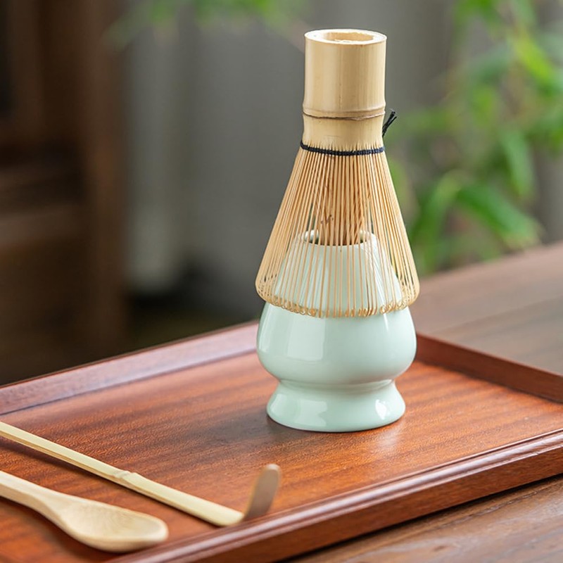 Mumoo Bear 4-Piece Handcrafted Bamboo Japanese Matcha Whisk Set -