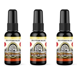 BluntPower (Egyptian Musk, 3 Pack) Concentrated Odor Eliminator and Diffuser Oil - Room Deodorizer, Odor Eliminator, and Smoke Eliminator Spray - Premium Oil Based Air Freshener & Odor Eliminator Spray
