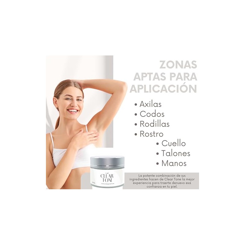 Clear Tone Crema Despigmentante 50g - Manchas Solares, Edad y