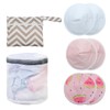 Pack of 6 Washable Breast Pads, Reusable Nursing Pads, Quick