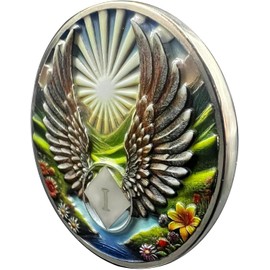 Leafence Recovery and Resilience Commemorative Sobriety Coin Recovery Addiction and Medallions Challenge Coin Narcotics Alcoholics Anonymous (Flying with Wings, 1 Year)