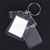 King&Pig 50PCS Key Chains Key Rings with Transparent Clear Picture
