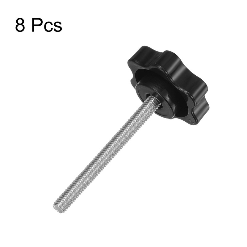 HARFINGTON 8pcs Star Knobs M6 x 70mm 304 Stainless Steel