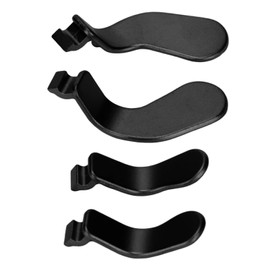 4 Stück Edelstahl-Controller-Paddel, Ersatzteile für Elite Series 2 Controller mit Haar-Trigger-Sperren, Kompatibel mit Modell 1797 (Black)