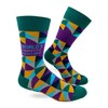 Fabdaz World's Okayest Brother Men's Novelty Crew Socks - 1