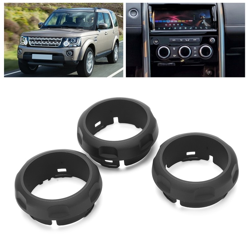 3pcs Air Conditioning Switch Knob Covers Rings Replacement for Land