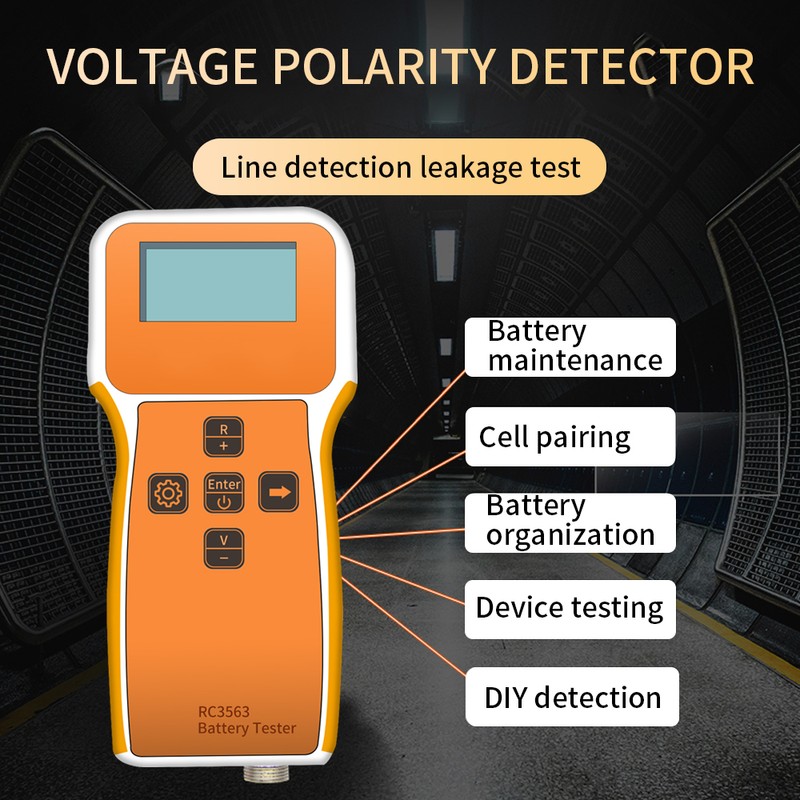 Battery Tester, High Precision Battery Internal Resistance Detector with LCD