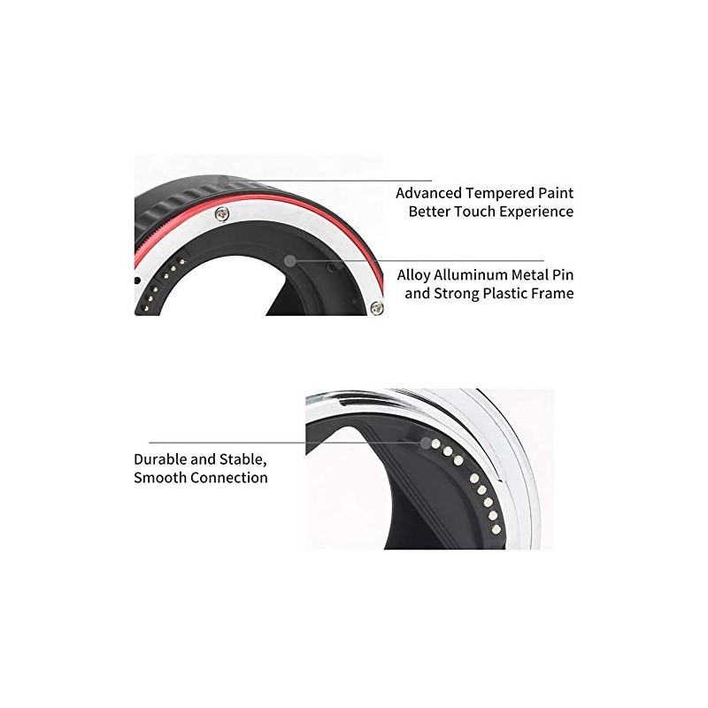 SHOOT XT-364 Auto Focus AF Macro Extension Ring Kit Compatible