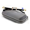 Men Rectangular Rimless Designer Fashion Reading Glasses/w Anti-reflective AR Coating