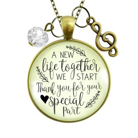 Wedding Singer Gift Necklace New Life Musician Soloist G Clef Charm 36"