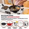 Techwood Electric Stove, Double Infrared Ceramic Hot Plate for Cooking,