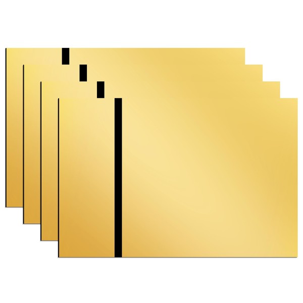 Plastic Panels for Laser Engraving, 4 Pieces Plastic Sheets for