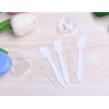 Espátulas de maquillaje reutilizables, 100 unidades, color blanco