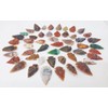 50 PC Lot Flint Arrowhead OH Collection Project Spear DIY