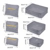 PATIKIL Packing Cubes 6 Sets Luggage Organizer Bag Packing Compression