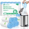 OKKEAI Small Bin Liners 5 L with Drawstring Bin Bags