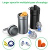 Portable Ear Plug Carrying Case, Urekt Waterproof Metal Earplug Case