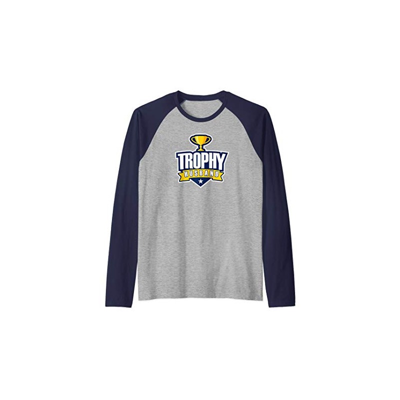 Mens Trophy Husband Raglan Baseball Tee