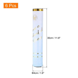 sourcing map 6Pcs Confetti Popper for Wedding, Paper Confetti Happy Birthday Table Scatter Dots for Birthday Graduation Christmas Party Supplies Decorations, 12" Blue