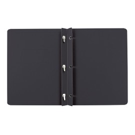 Oxford Title Panel and Border Front Report Covers, Black, Letter Size, 25 per Box, (52506EE)
