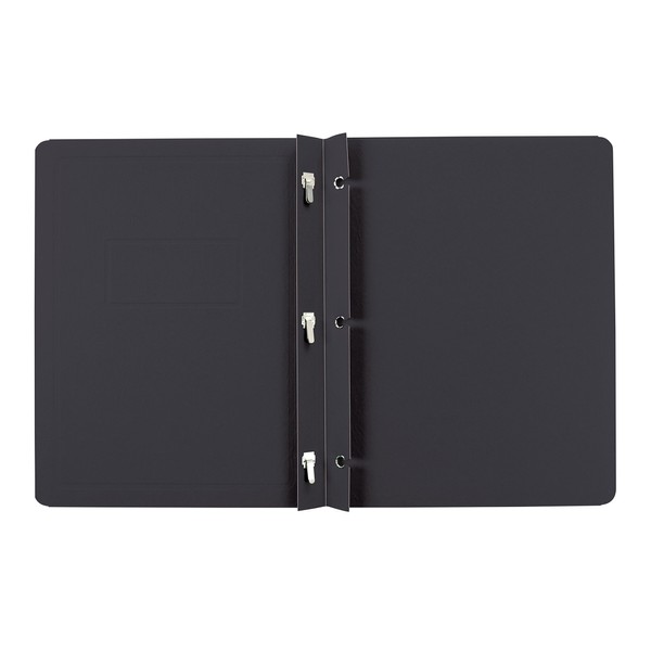 Oxford Title Panel and Border Front Report Covers, Black, Letter