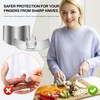 Niupiour Stainless Steel Finger Guards, 4 Packs of Finger Protectors