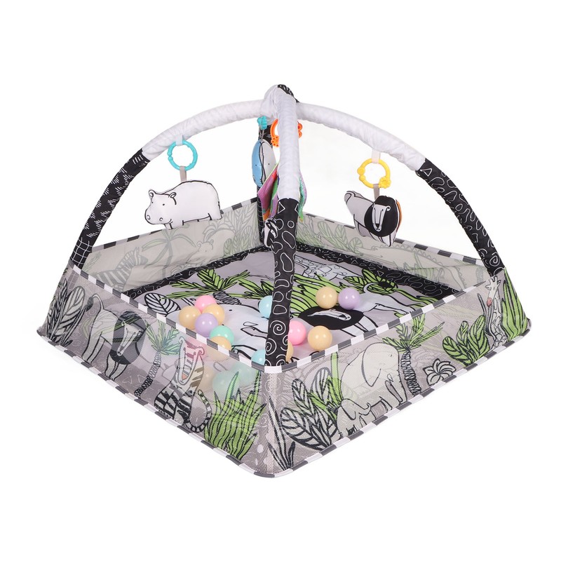 Portable Cozy Baby Gym Play Mat Square Wild Prairie Pattern