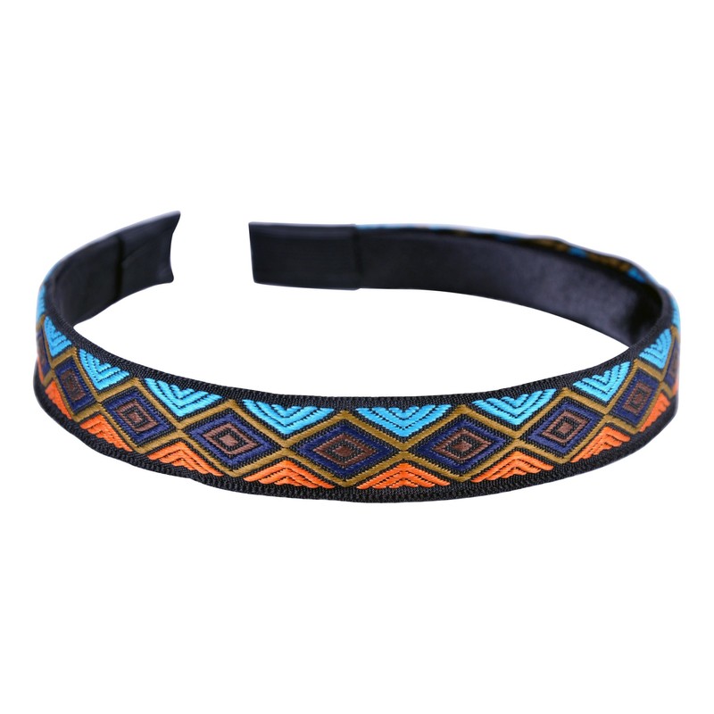 Frill Shop Alice Bands - Set of 5 Embroidered Wide