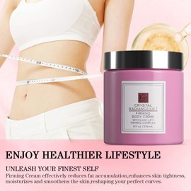 Champagne Body Cream, Champagne Beauty Lift Firming Body Cream With Luxe-lift Complex & Pink Pepperslim, Provides Deep Hydration, Smooths And Tightens Skin, Ideal For Dry Skin On Arms & Legs（Rose）