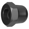 M6 Hexagon Domed Cap Nuts Fit Screws Bolts Black Zinc