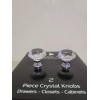 BINO New - LONDON FOG Crystal Knobs ( 2 Pieces