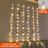 ZSJWL 3.3×5ft Short Curtain Lights with 8 Hook for Small