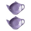 2 Pcs Ceramic Tea Bag Holder Set, Teapot Shaped Tea