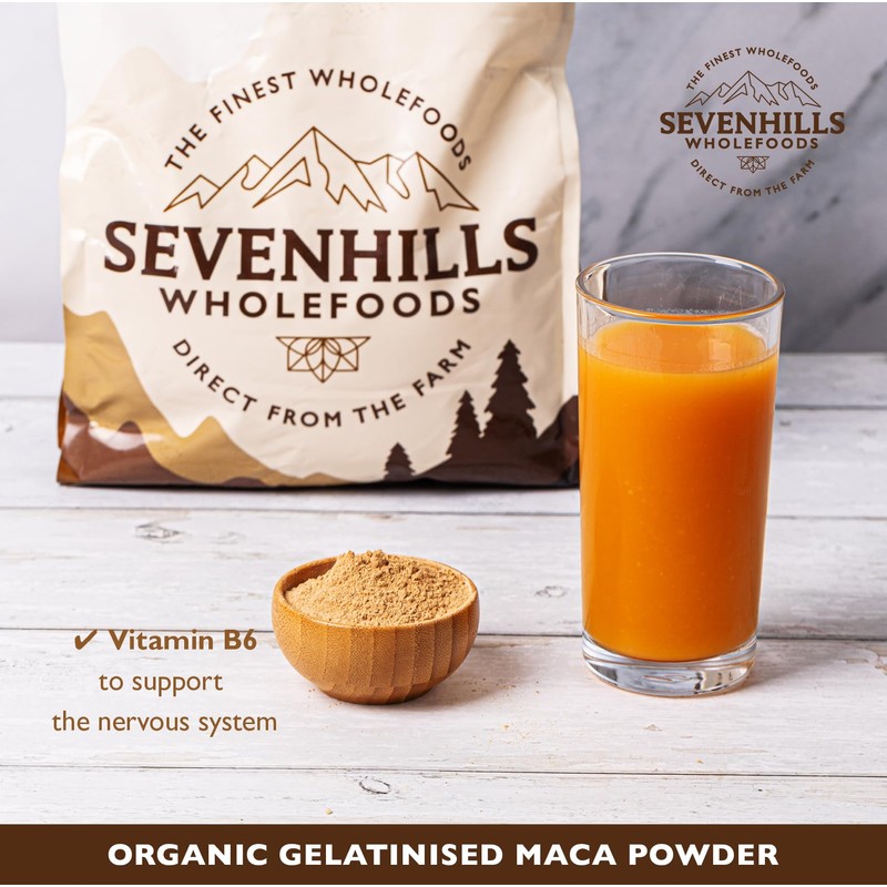 Sevenhills Wholefoods Organic Gelatinised Maca Powder 400g