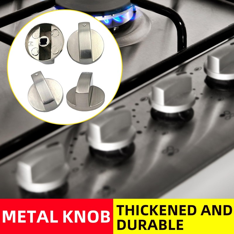 Liujiami 2 Pcs Gas Stove Knobs - Cooker Knob Replacement