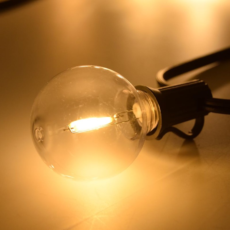 Hometown Evolution, Inc. G40 LED Plastic Outdoor Patio String Lights