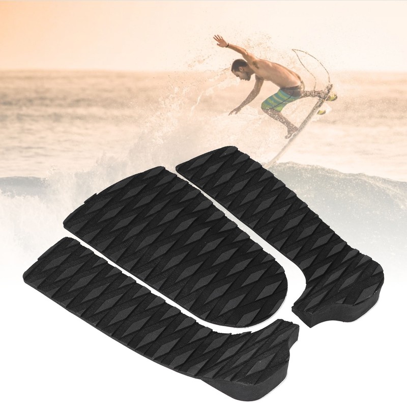 3pcs EVA Surfboard Deck Traction Pads AntiSkid Surf Deck Pad