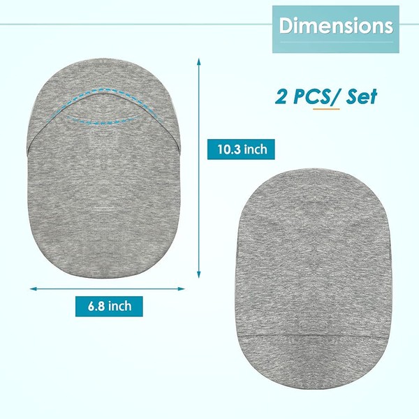 Ostomy Bag Cover Stoma Bag Covers Colostomy Pouch Covers Women with Round Opening Ileostomy Stomy Care Protector Wraps Cover - 2 Pcs (Gray)
