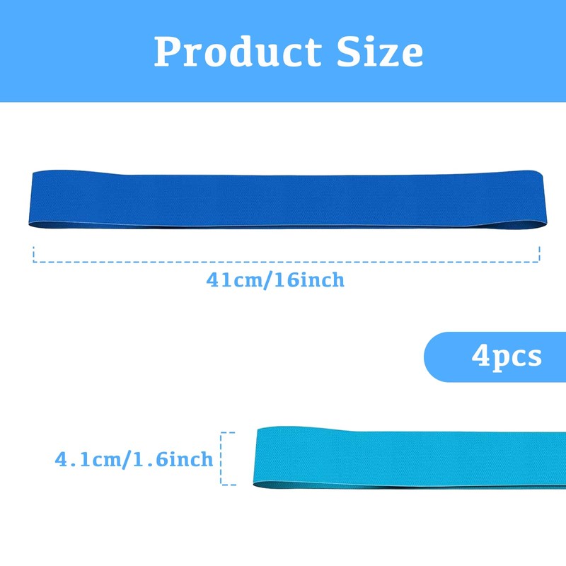 LFCFBH 4 Pack Beach Towel Bands for Sun Loungers, Elastic,
